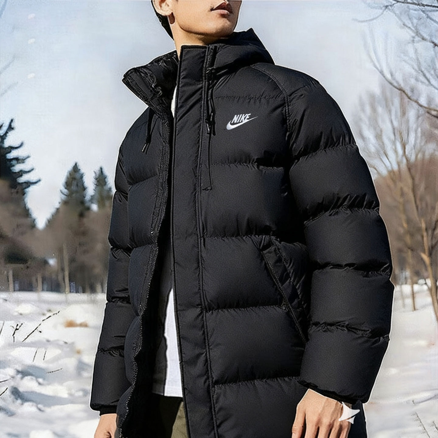 NIKE耐克男装羽绒服25冬季新款运动服保暖连帽厚外套IB2974-010