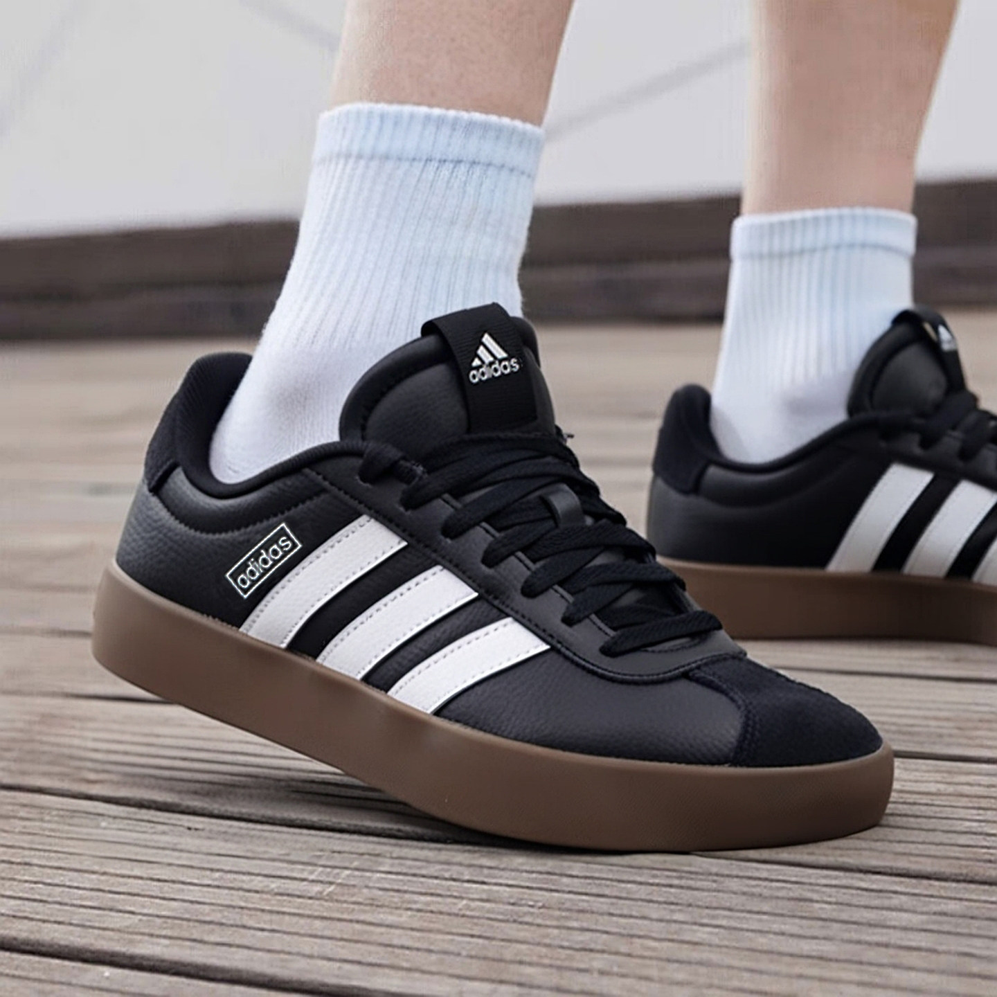 阿迪达斯2025冬季新款正品男鞋黑色休闲鞋轻便经典低帮板鞋运动鞋,运动鞋new,网球鞋,淘宝优惠券,粉丝福利购,淘宝优惠卷