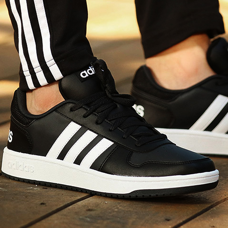 Adidas阿迪达斯Neo板鞋 男鞋2019秋季新款运动鞋PU皮质耐磨休闲鞋买三送一