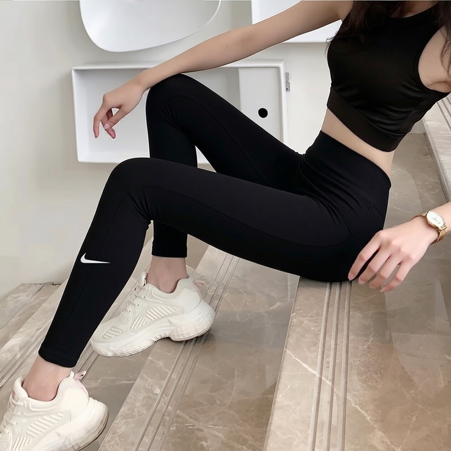 耐克健身裤男裤女裤新款瑜伽裤 Dri-FIT速干透气运动休闲紧身长裤