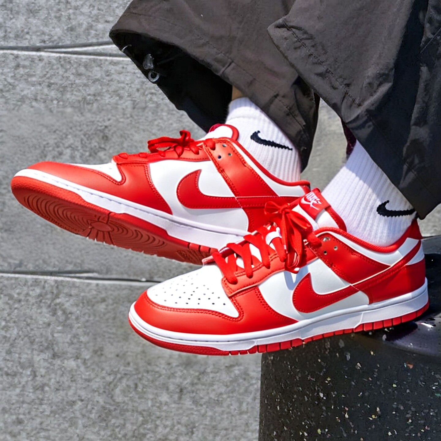 Nike耐克板鞋男鞋春新款DUNK白酒红低帮复古运动休闲鞋HF5441-104