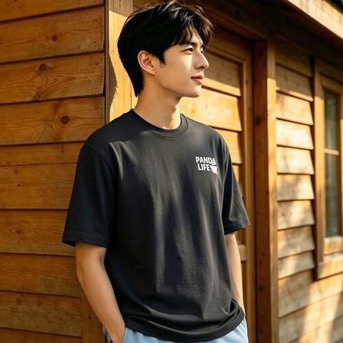 adidas阿迪达斯男装黑色印花短袖T恤秋季跑步半袖运动服KB4852