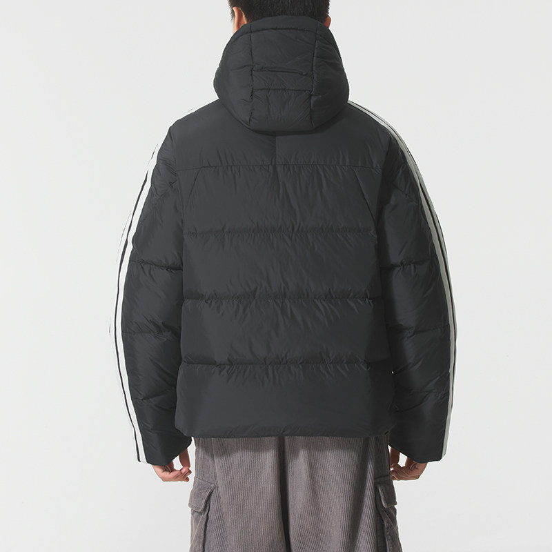 阿迪达斯（adidas）羽绒服男女情侣同款 新款秋季保暖时尚修身防