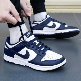 男鞋 HF5441 26春季 Dunk低帮运动复古休闲鞋 107 新款 耐克藏青色板鞋