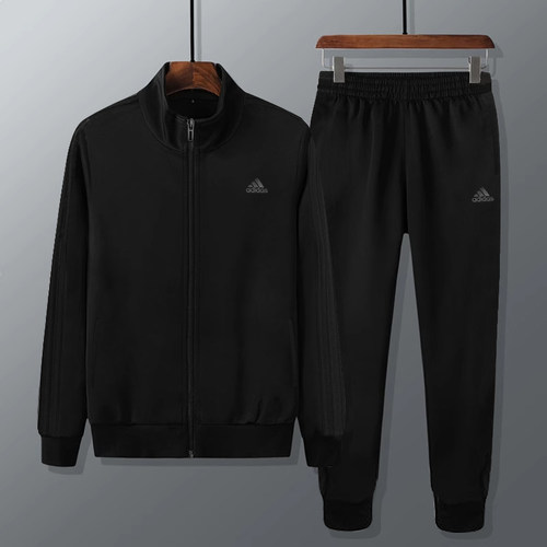 长裤两件套阿迪达斯跑步男