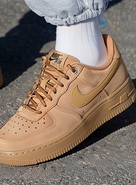 耐克Nike Air Force 1 AF1小麦色空军一号运动休闲板鞋FZ7372-200