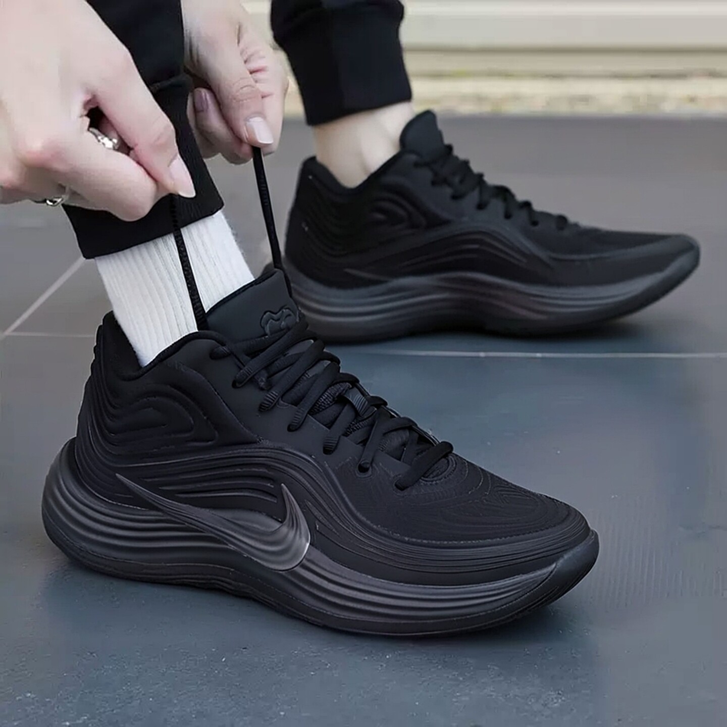 NIKE耐克减震篮球鞋男鞋冬季新款PRECISION 8 MID运动鞋轻便球鞋