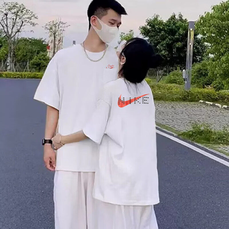 耐克T恤男女夏清凉情侣装透气中高考答题卡全对印花圆领短袖