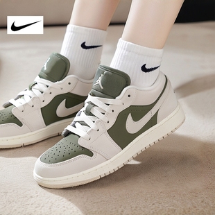 复古美拉德低帮运动鞋 NIK耐克女休闲鞋 AJ1篮球鞋 25新款 HV4396 板鞋