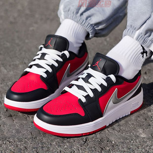 Nike/耐克篮球鞋女鞋JORDAN 1 LOW RM休闲鞋红色运动鞋HQ2024-600