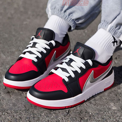 Nike/耐克篮球鞋女鞋JORDAN 1 LOW RM休闲鞋红色运动鞋HQ2024-600