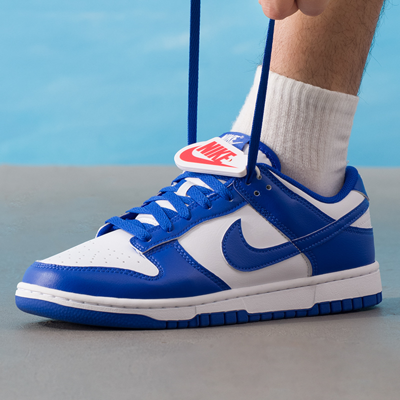 NIKE耐克男鞋板鞋白蓝低帮复古运动休闲鞋 DUNK LOW HF5441-112