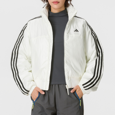 Adidas阿迪达斯女装秋冬棉服2026新款保暖休闲运动服厚外套KW4745
