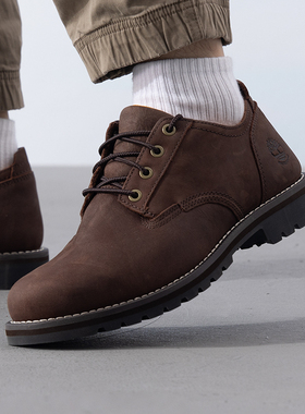 添柏岚男鞋休闲鞋25新款户外徒步鞋英伦风皮鞋运动商务鞋A699P