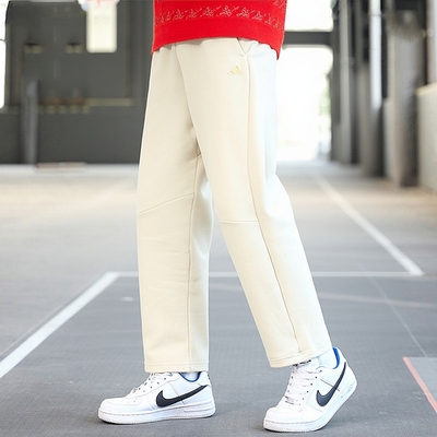 adidas阿迪达斯男裤直筒长裤子26春季新款休闲裤跑步健身裤KE4066