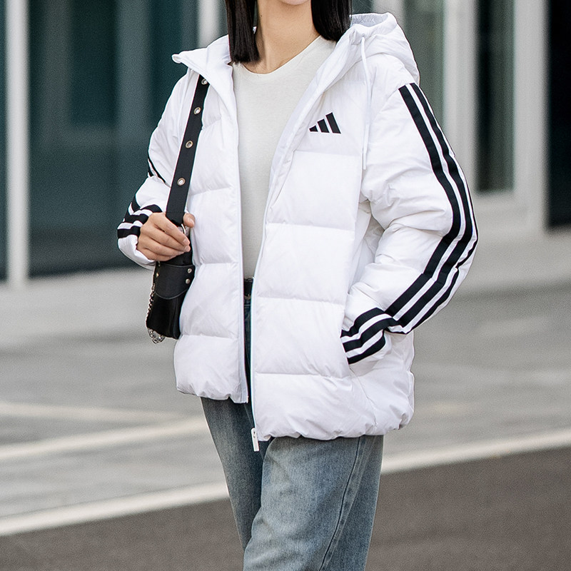 阿迪达斯白色羽绒服女装冬季新款运动服女士短款轻薄保暖鸭绒外套,运动服/休闲服装,运动羽绒服,淘宝优惠券,粉丝福利购,淘宝优惠卷