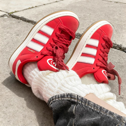 Adidas阿迪达斯三叶草冬季女鞋25新款CAMPUS厚底面包鞋运动休闲鞋