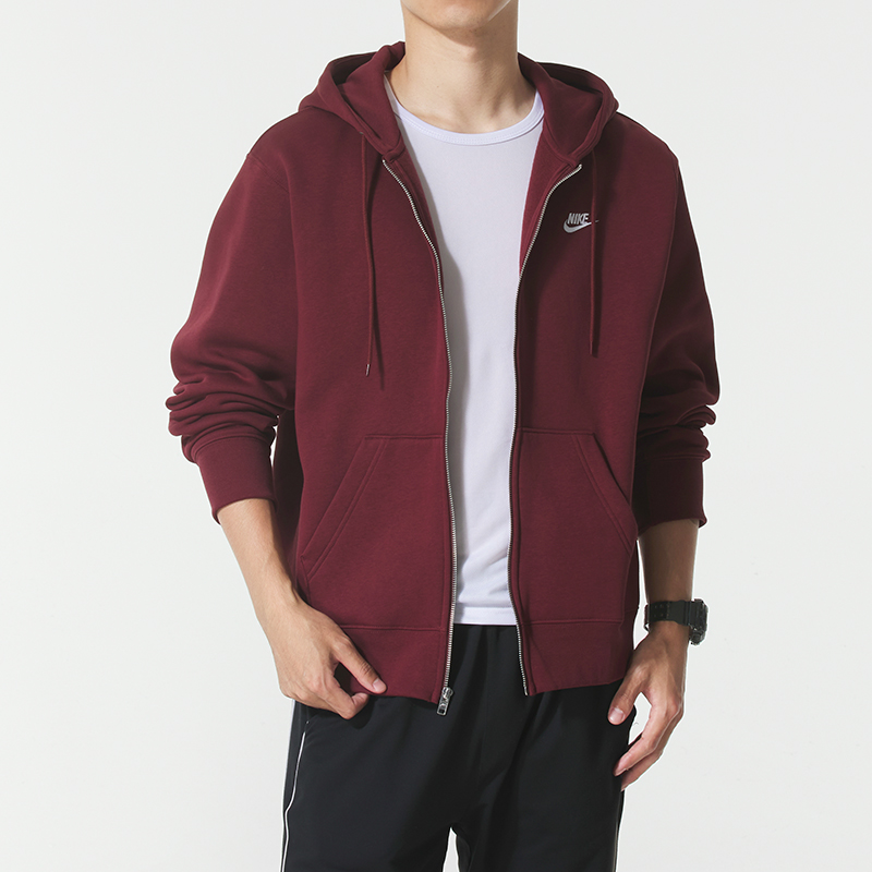 NIKE耐克男装红色外套2025冬季新款运动服休闲保暖夹克FN3862-619