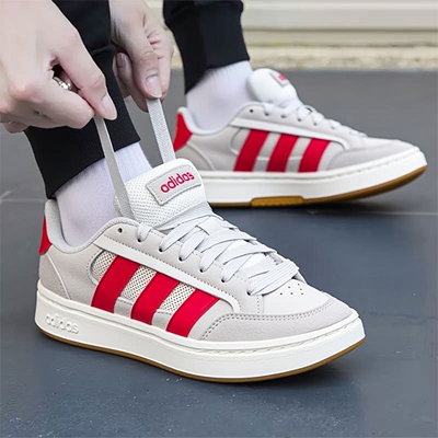 阿迪达斯男鞋女鞋厚底休闲鞋26新年款红色板鞋低帮运动鞋HQ7365