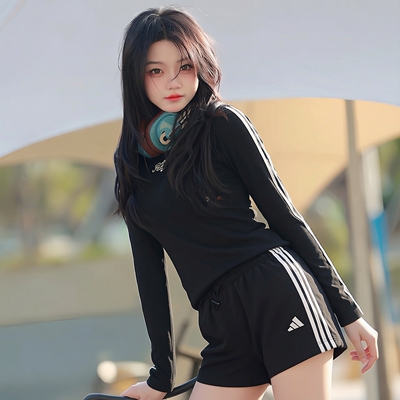 夏季短裤女裤阿迪达斯透气针织跑步运动裤休闲梭织健身裤JE1309