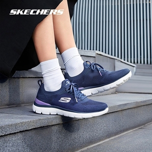 一脚穿网面健步鞋 新款 减震旅游鞋 运动鞋 女 斯凯奇女鞋 休闲鞋 春夏季