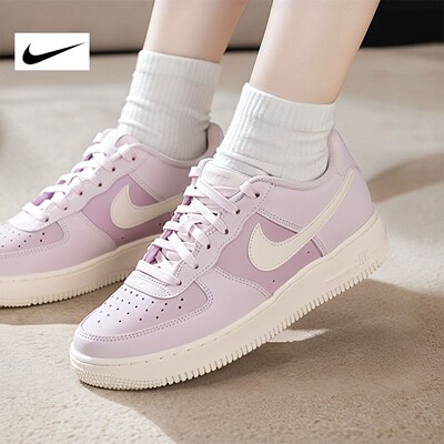 Nike耐克空军一号板鞋女鞋Air 缓震休闲鞋低帮紫色运动鞋CT3839