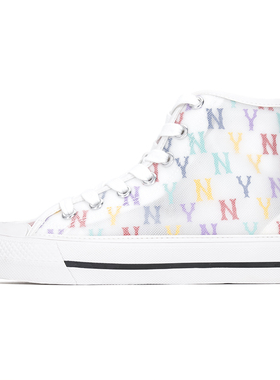 MLB老花帆布鞋男女复古运动鞋彩色板鞋3ACVCMM2N潮鞋