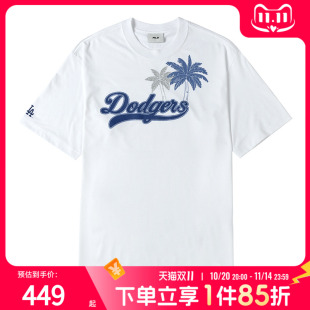 ins休闲短袖 MLB官方情侣装 韩版 新款 T恤男女运动服3ATSX0343 夏装