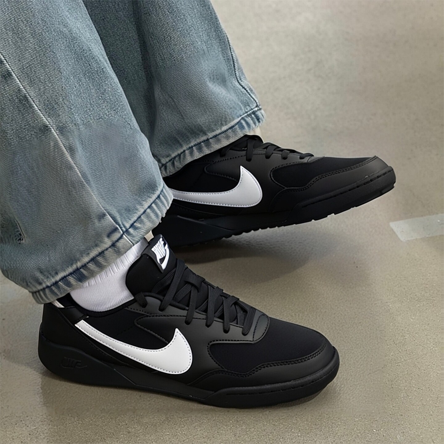 Nike耐克官方正品黑色板鞋男款 2026春季款系带运动鞋舒适休闲鞋