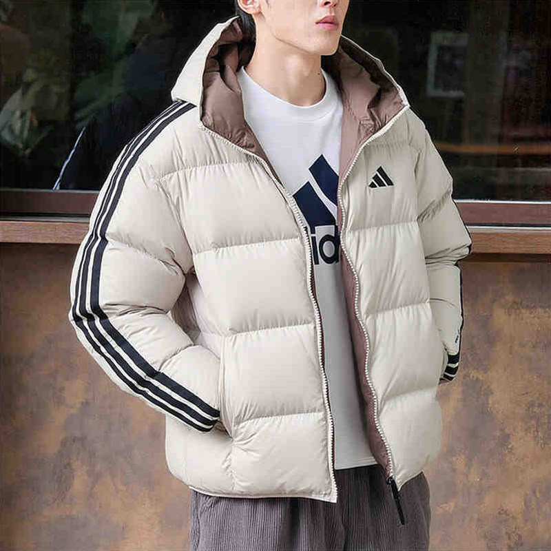 阿迪达斯官方旗舰店羽绒服男冬季新款双面穿羽绒外套男士面包服