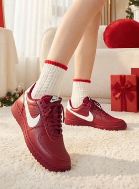 NIKE耐克女鞋FIELD GENERAL红色新年款复古足球运动鞋IF5007-601