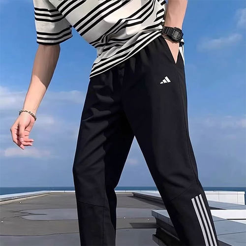 Adidas阿迪达斯男裤2026秋季新款训练运动裤男休闲直筒长裤HF8985
