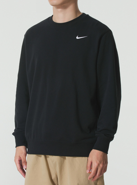 NIKE耐克卫衣男装秋季新款运动服针织圆领上衣套头衫IB8825