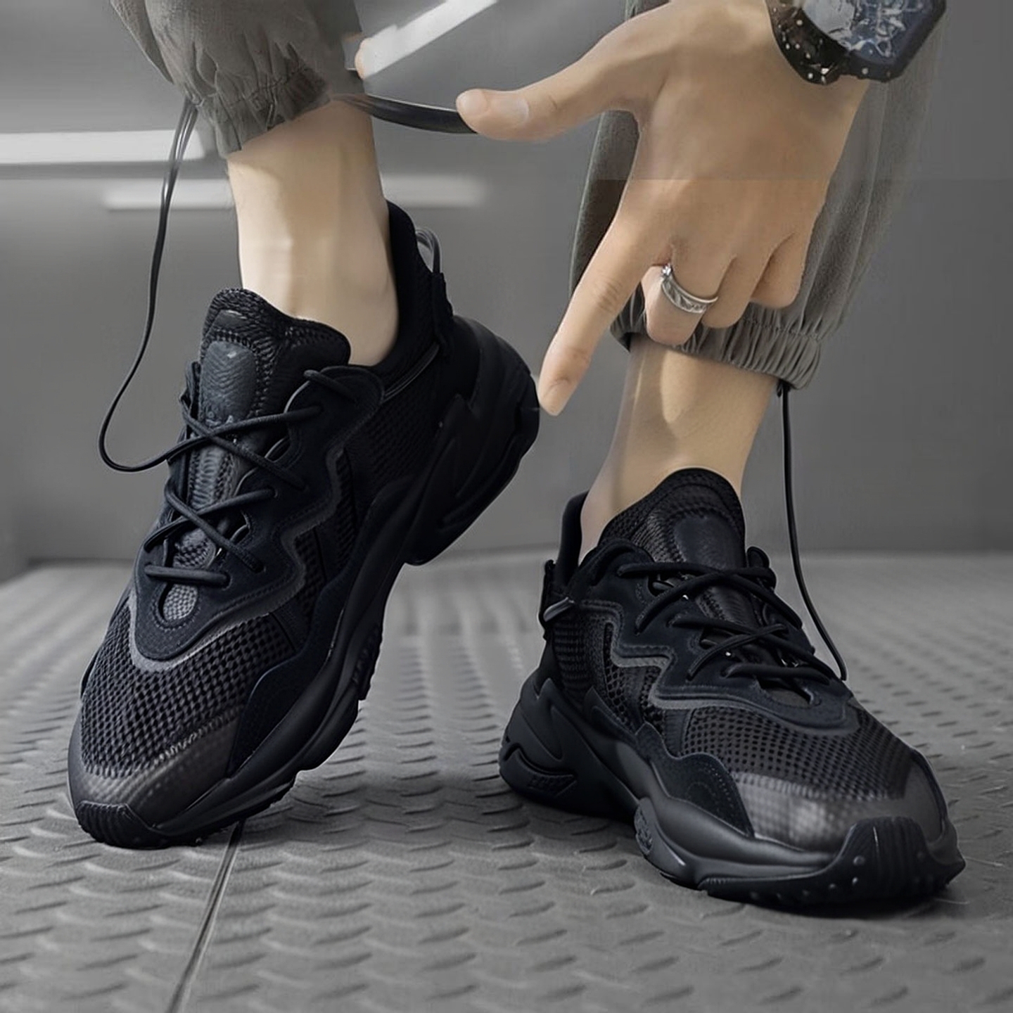 阿迪达斯正品三叶草男鞋女鞋休闲运动鞋25秋冬季时尚老爹鞋EE6999