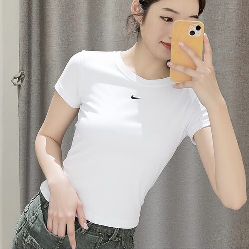 耐克白短袖女装2026新款夏季透气运动上衣半袖休闲T恤FV5509-100