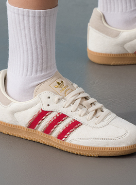 阿迪达斯三叶草低帮德训鞋女鞋SAMBA OG W 25冬运动休闲鞋JS3935