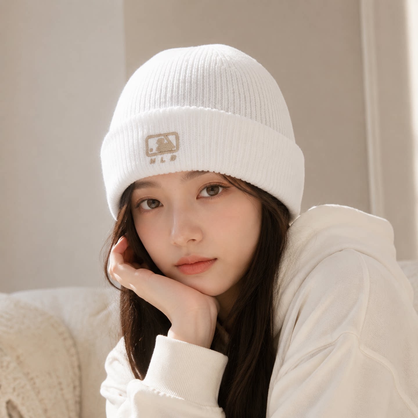 MLB绒线帽2026冬季款运动生活系列男女同款外出时尚保暖针织帽子图片
