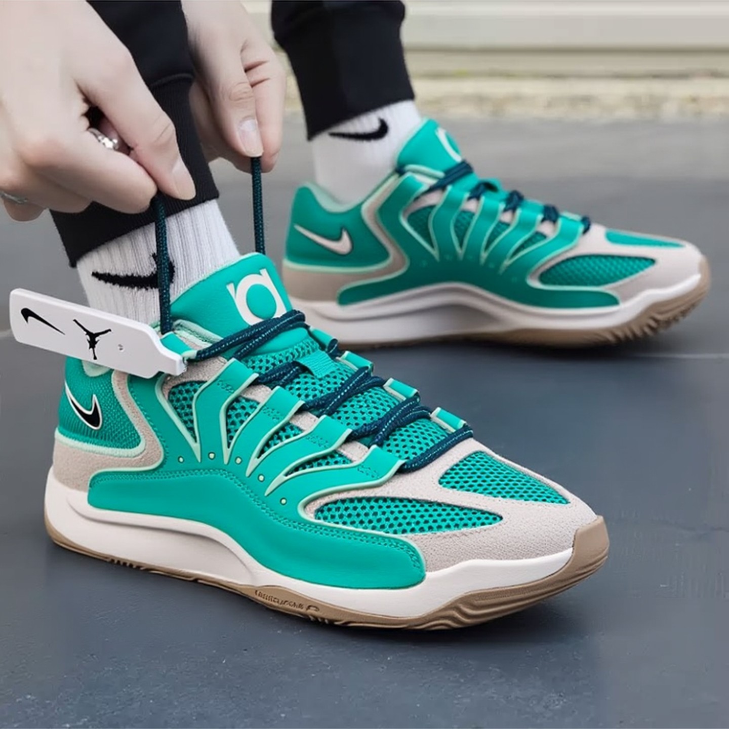 NIKE耐克男鞋篮球鞋25新款冬季KD18 EP比赛训练运动鞋HV1991-301