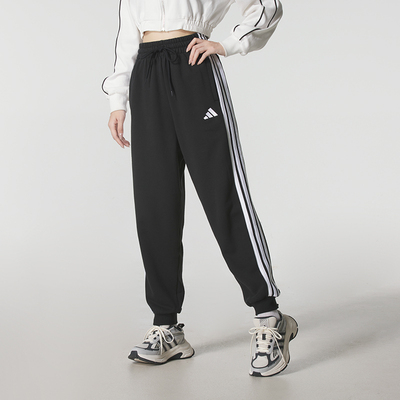 阿迪达斯adidas女裤针织长裤子26秋季新款束脚裤运动休闲裤JZ2164