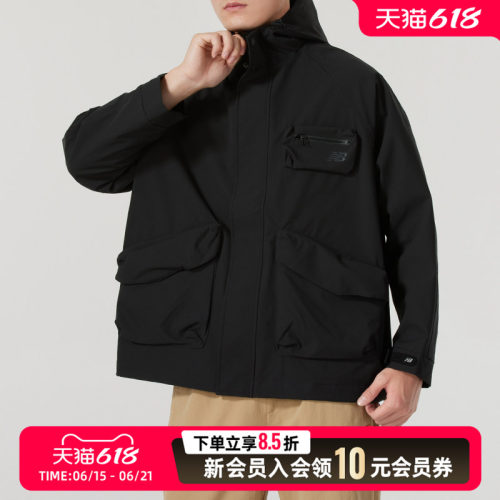 NEW BALANCE外套男装女装25冬季新款NB夹克透气运动服AMJ43309-BK