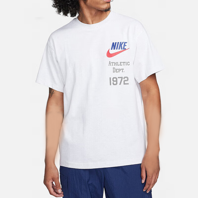 Nike耐克官方正品短袖白T恤夏季男运动服休闲圆领半袖FV1400-051