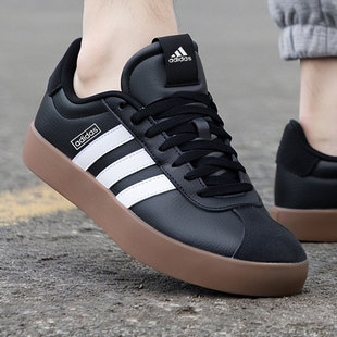 阿迪达斯2026春季新款正品男鞋黑色休闲鞋轻便经典低帮板鞋运动鞋