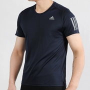Áo sơ mi nam Adidas 2019 mùa hè co giãn nhanh chóng quần áo thể thao rộng rãi thoáng khí nửa tay áo sơ mi ngắn tay giản dị - Áo phông thể thao