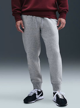 NIKE耐克男裤灰色长裤25新款秋冬季保暖休闲裤束脚卫裤FN3788-063