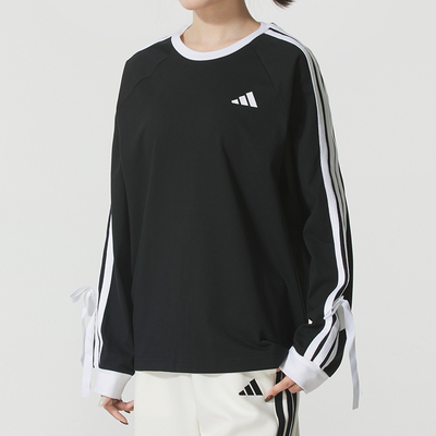 Adidas阿迪达斯女款长袖T恤2025年冬季款休闲运动长袖T恤 KG3858