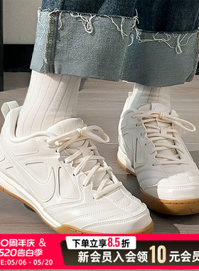 耐克鞋子NIKE GATO LV8女鞋新款运动鞋轻便跑步鞋光面白色旅行鞋