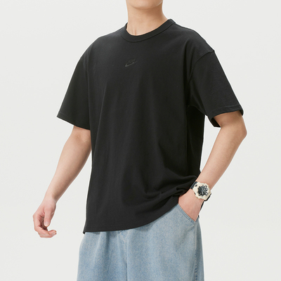 NIKE耐克男装短袖T恤26夏季新款运动休闲黑色半袖跑步IH1122-010