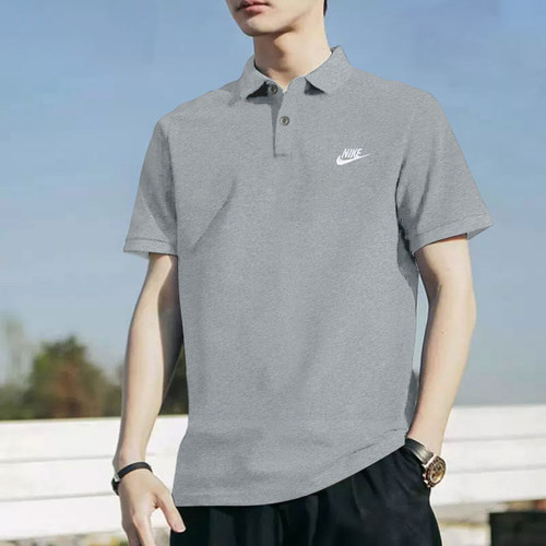Nike耐克POLO衫短袖男装2026夏季新款男士灰色翻领运动T恤FN3895