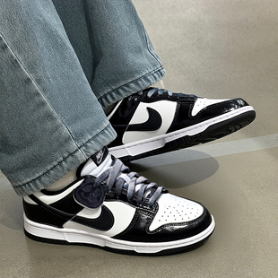 HQ1965 黑白熊猫复古运动休闲鞋 100 DUNK低帮滑板鞋 NIKE耐克男鞋