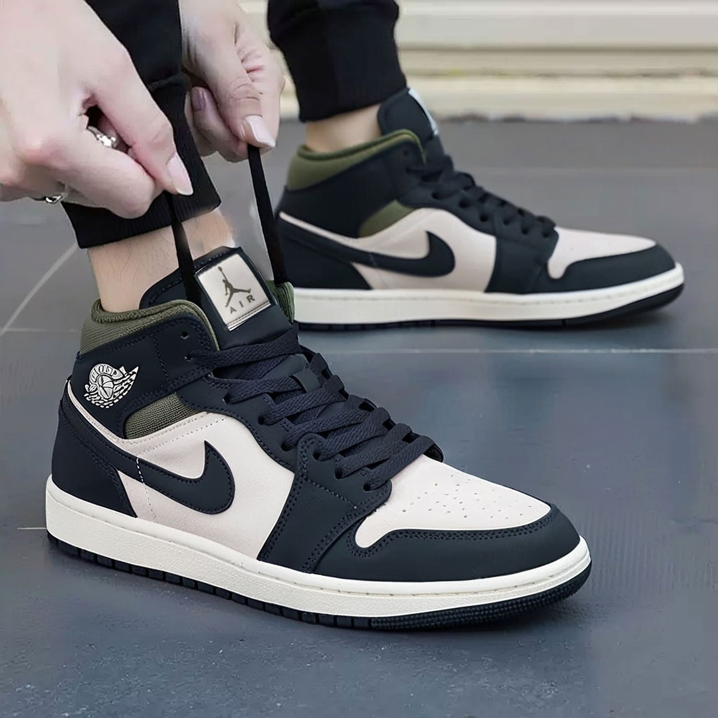 Nike耐克男鞋2025冬季新款AIR JORDAN 1休闲鞋经典板鞋AJ1运动鞋